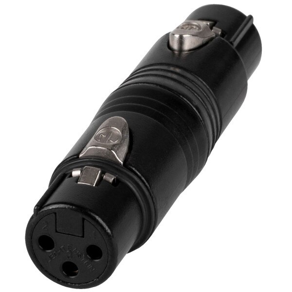 Main product image for Neutrik NA3FF-B 3 Pin XLR Female to Female Gender C 092-2408